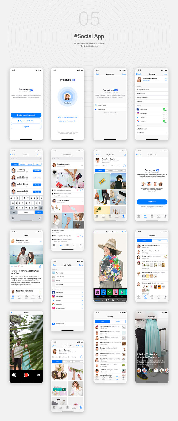Prototype 86 Template UX/UI Kit in UI Kits and Libraries - product preview 10