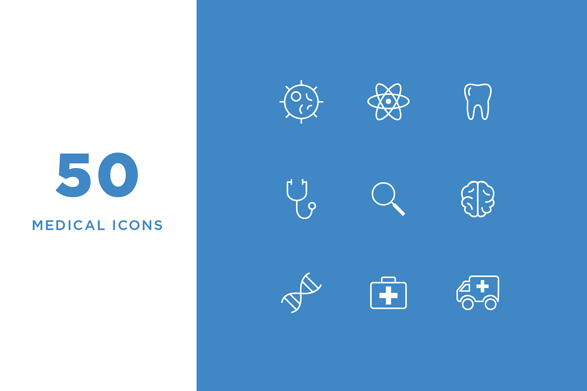 Medical Line Icons in Graphics - product preview 8
