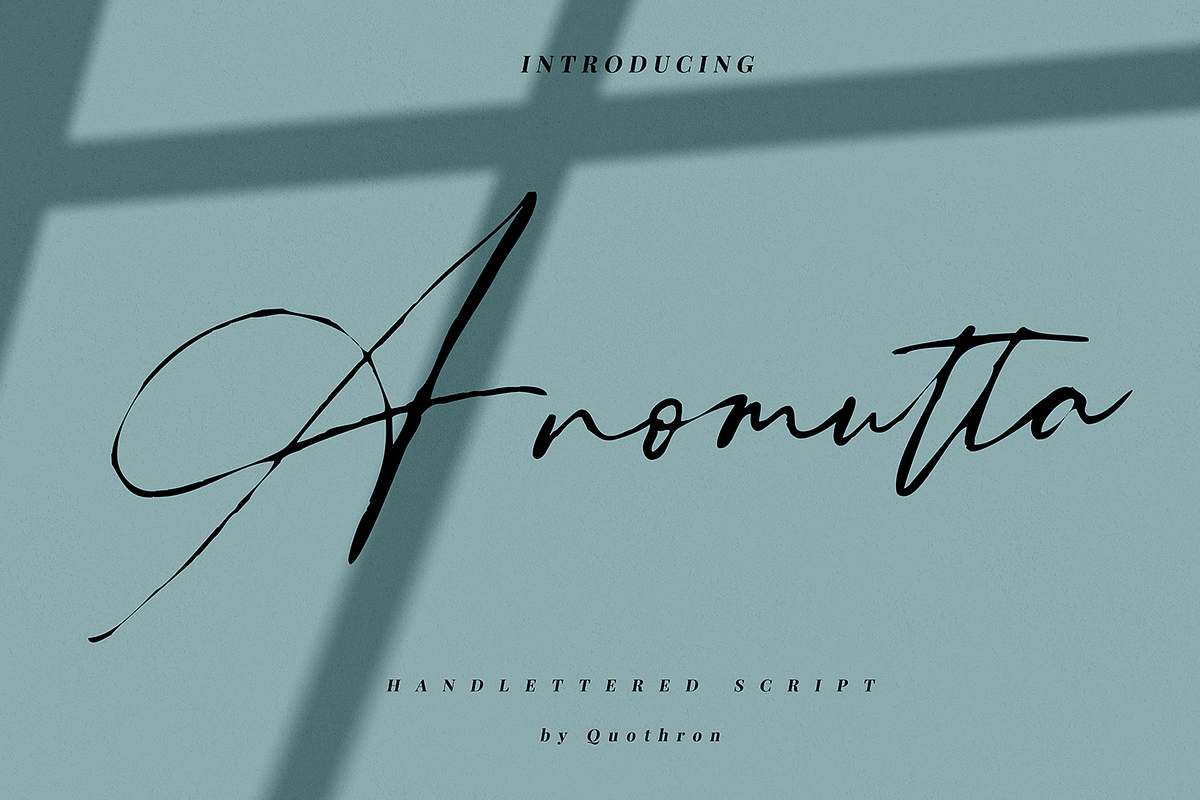 Anomutta Script in Script Fonts - product preview 8