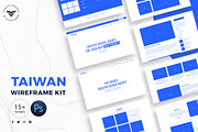 Taiwan Web Wireframe Kit