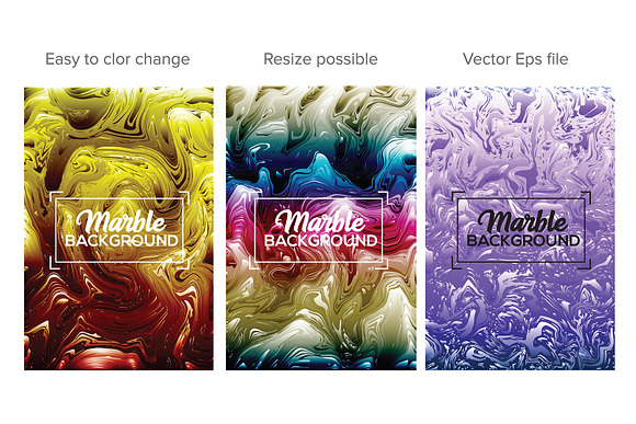 Liquid Marble Backgrounds Bundle in Textures - product preview 1