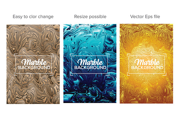 Liquid Marble Backgrounds Bundle in Textures - product preview 2