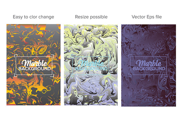 Liquid Marble Backgrounds Bundle in Textures - product preview 5