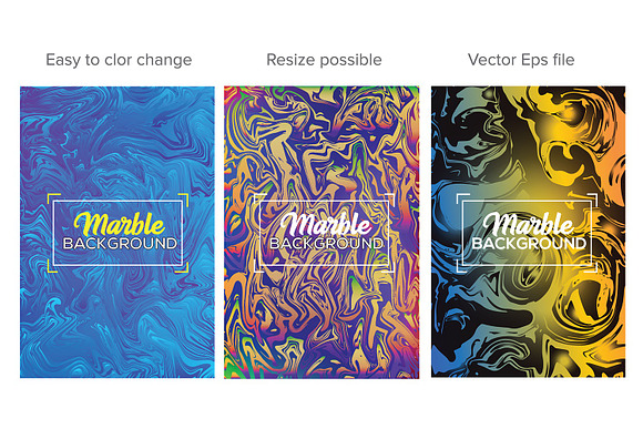 Liquid Marble Backgrounds Bundle in Textures - product preview 7