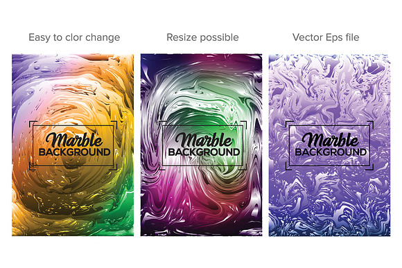 Liquid Marble Backgrounds Bundle in Textures - product preview 9