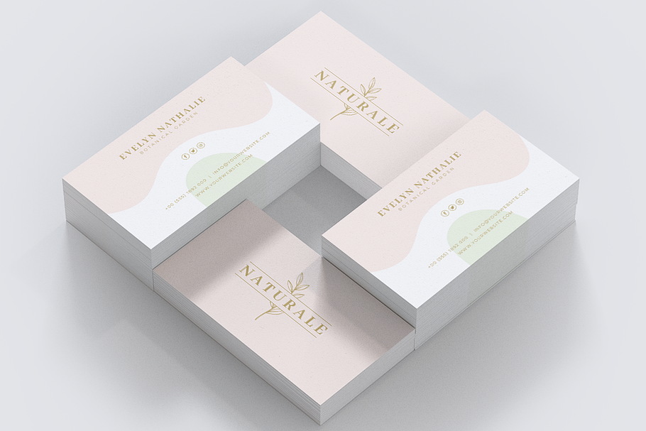 Feminine Business Card Vol. 10 in Business Card Templates - product preview 3