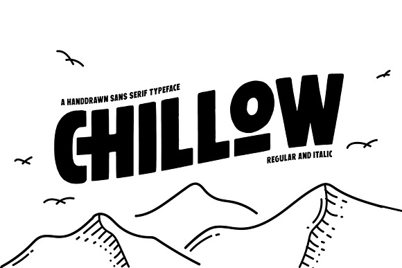 Chillow - Handdrawn Sans (2 Styles) in Sans-Serif Fonts - product preview 1