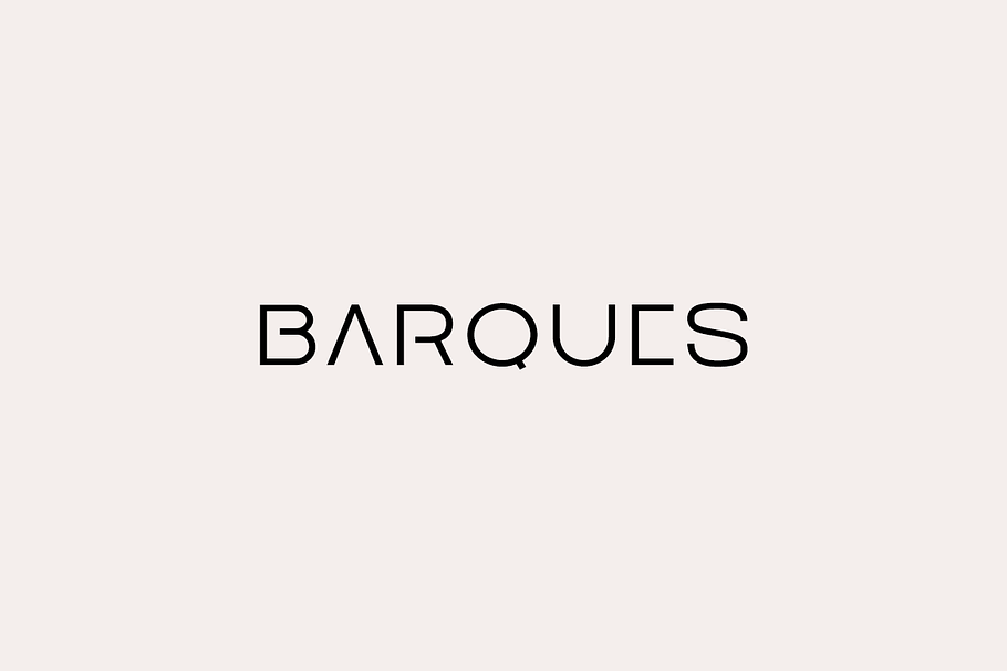 BARQUES - Display / Logo Typeface