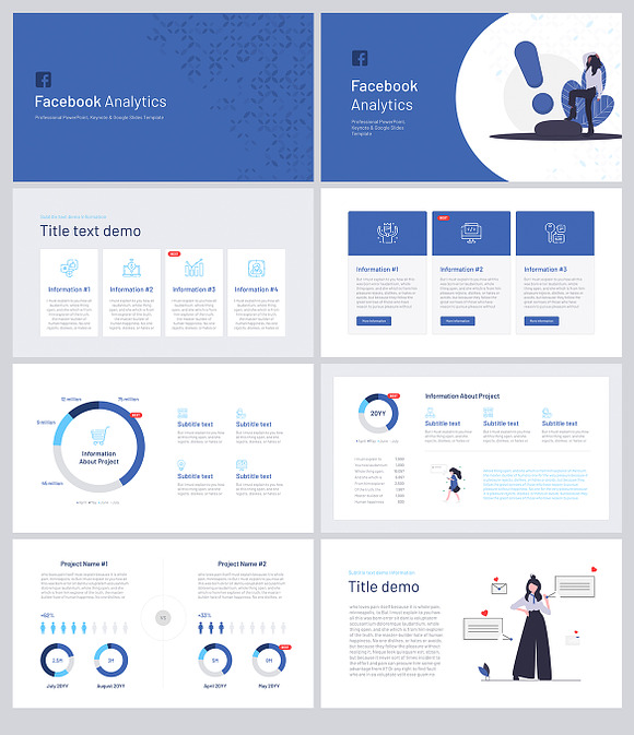 Facebook Analytics for Keynote in Keynote Templates - product preview 3