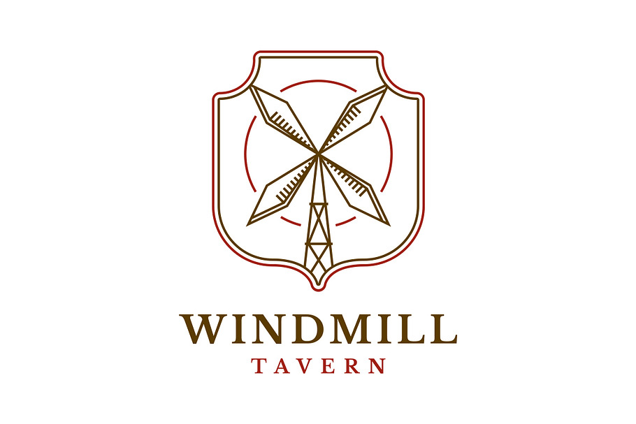 Windmill Tavern Logo Template