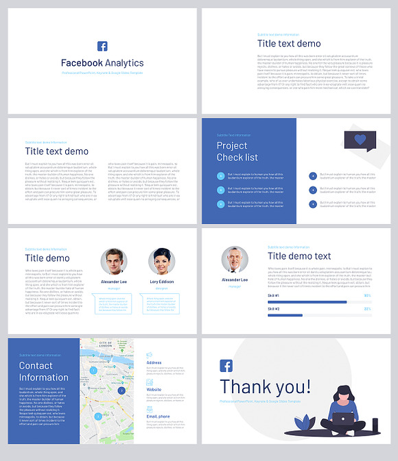 Facebook Analytics for Keynote in Keynote Templates - product preview 6