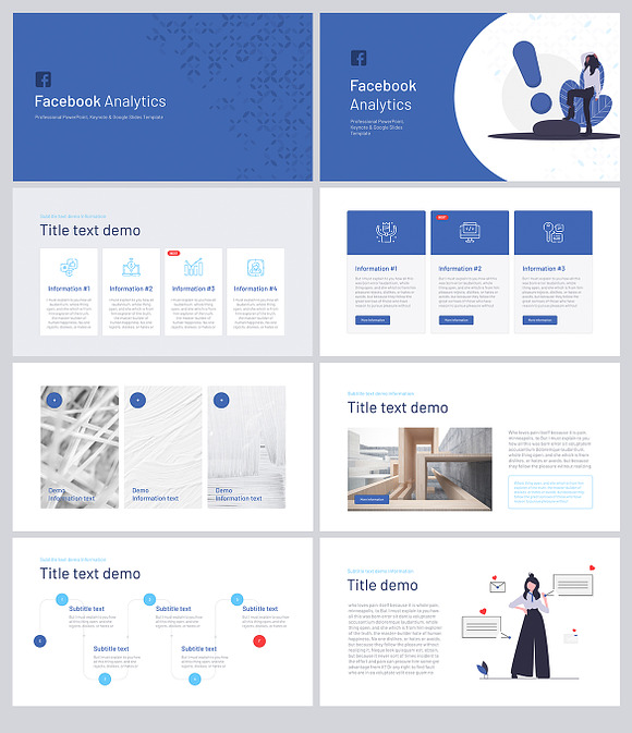 Facebook Analytics for Google Slides in Google Slides Templates - product preview 1