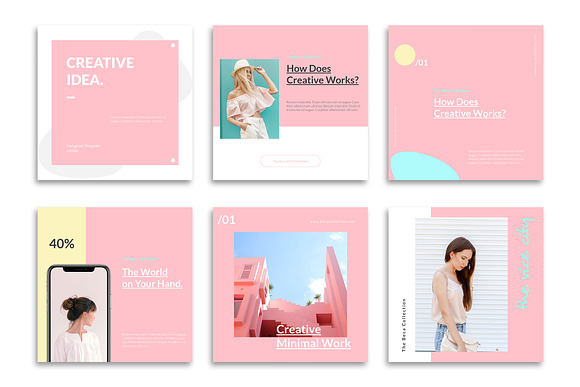 Beca - Instagram Posts Template in Instagram Templates - product preview 2
