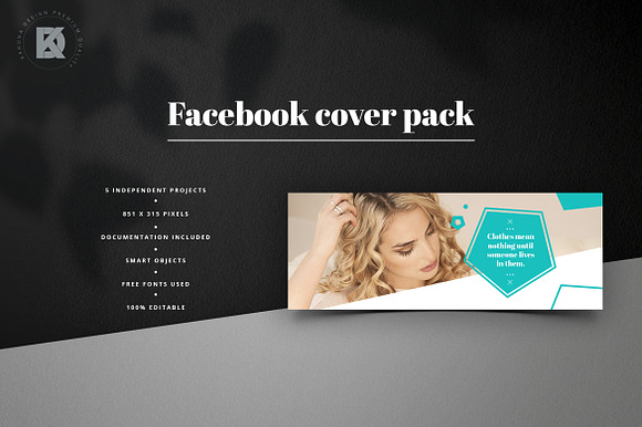 Fashion Facebook Pack in Facebook Templates - product preview 2