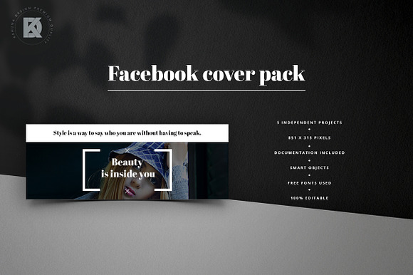 Fashion Facebook Pack in Facebook Templates - product preview 3