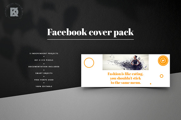 Fashion Facebook Pack in Facebook Templates - product preview 4
