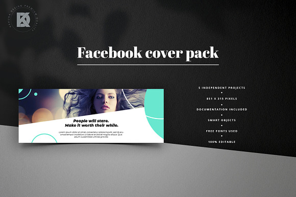 Fashion Facebook Pack in Facebook Templates - product preview 5