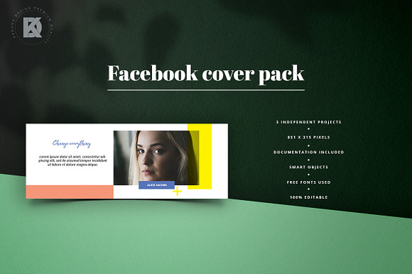 Facebook Cover Universal Pack in Facebook Templates - product preview 1
