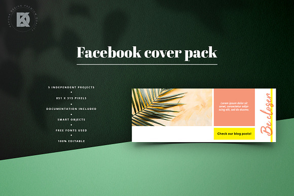 Facebook Cover Universal Pack in Facebook Templates - product preview 4