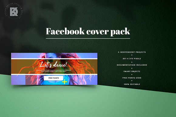 Facebook Cover Universal Pack in Facebook Templates - product preview 5