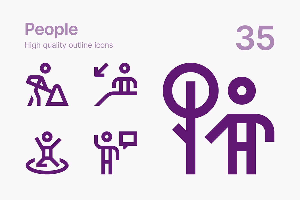 People in People Icons - product preview 8