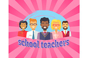 School Teachers Bright Vector