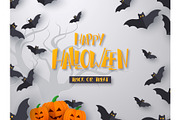 Halloween holiday poster or banner.