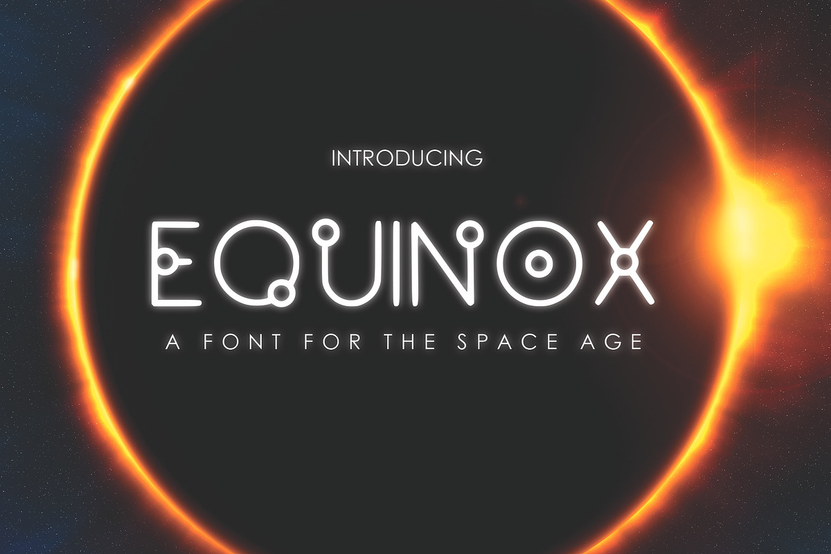 EQUINOX - A Font for the Space Age in Display Fonts - product preview 8