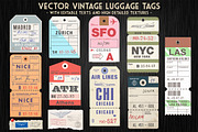 Vector Customizable Luggage Tags