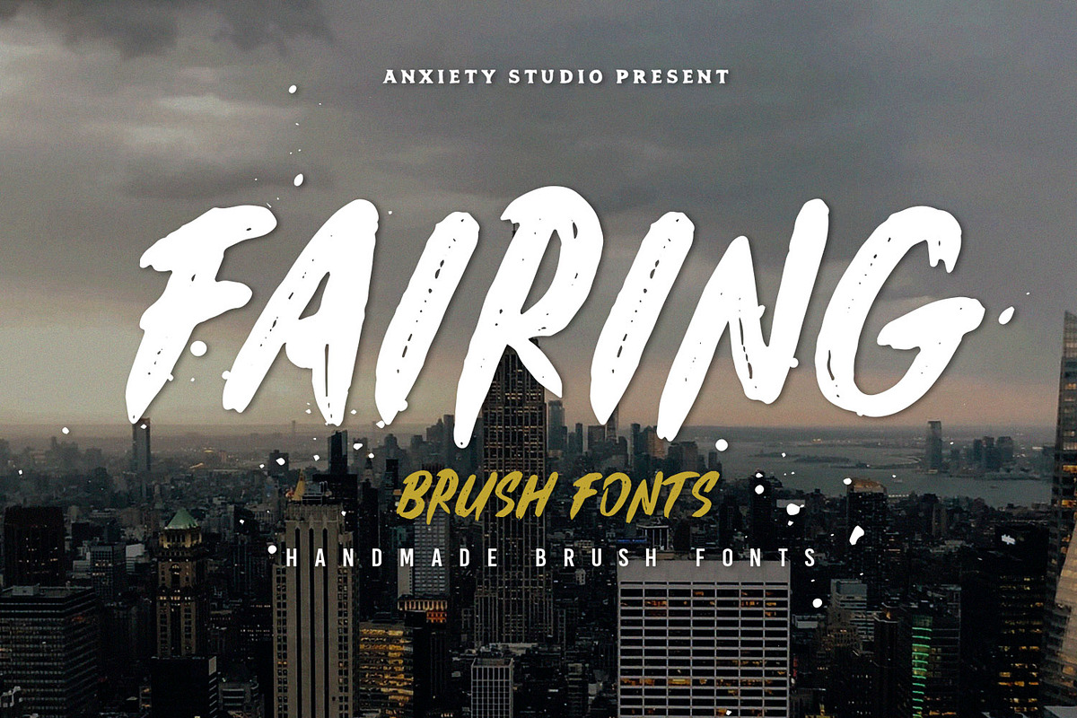 Fairing Brush Fonts 30% OFF in Display Fonts - product preview 8