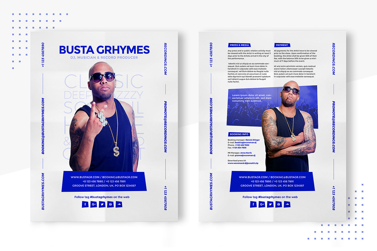 Press Kit / Resume for DJ & Producer in Resume Templates - product preview 8