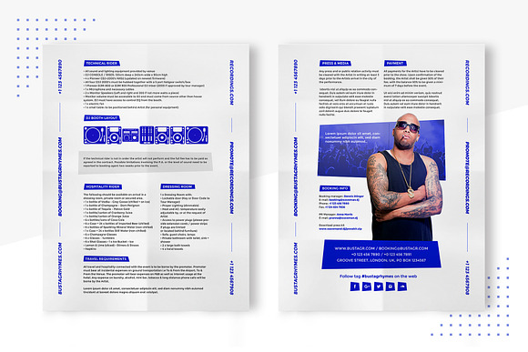 Press Kit / Resume for DJ & Producer in Resume Templates - product preview 2