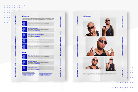 Press Kit / Resume for DJ & Producer in Resume Templates - product preview 3