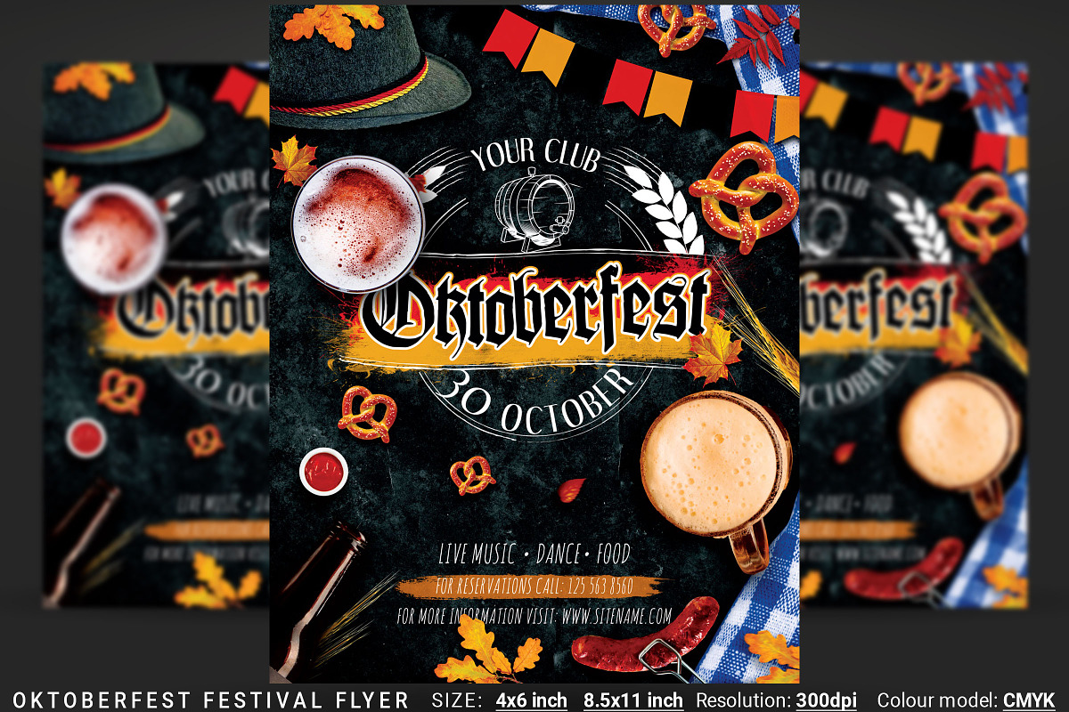 Oktoberfest Festival Flyer in Flyer Templates - product preview 8