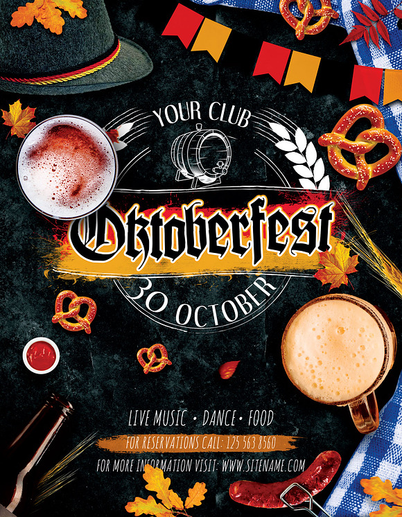 Oktoberfest Festival Flyer in Flyer Templates - product preview 2