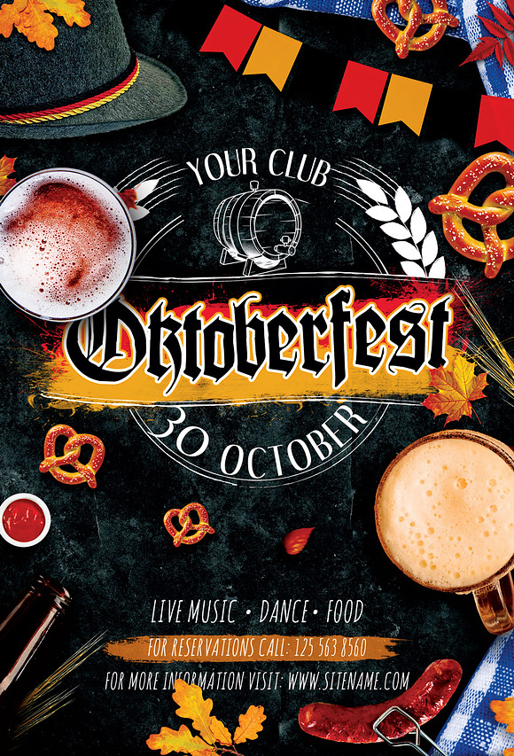 Oktoberfest Festival Flyer in Flyer Templates - product preview 3