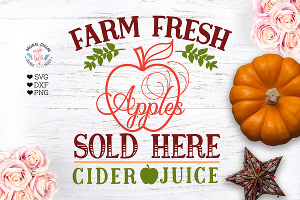 Farm Fresh Apple - Farm Sign