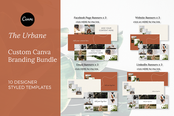 Canva Branding Bundle: THE URBANE in Stationery Templates - product preview 4