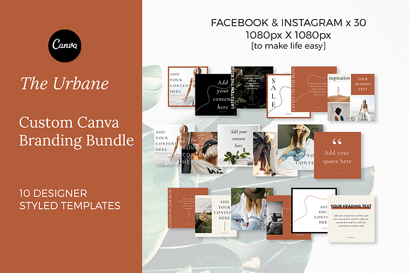 Canva Branding Bundle: THE URBANE in Stationery Templates - product preview 5