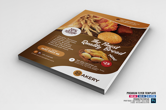Bakeshop Flyer in Flyer Templates - product preview 1