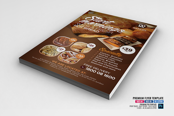 Bakery and Bakeshop Flyer in Flyer Templates - product preview 1