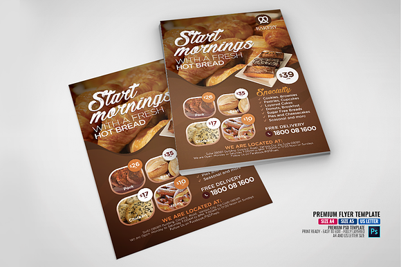 Bakery and Bakeshop Flyer in Flyer Templates - product preview 3