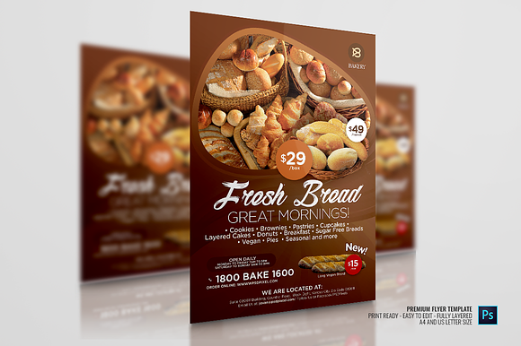 Bakery Flyer in Flyer Templates - product preview 3