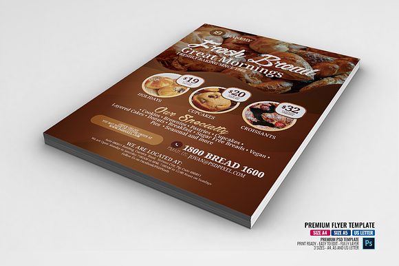Bakeshop Services Flyer in Flyer Templates - product preview 1