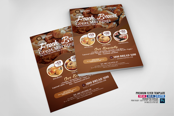 Bakeshop Services Flyer in Flyer Templates - product preview 3
