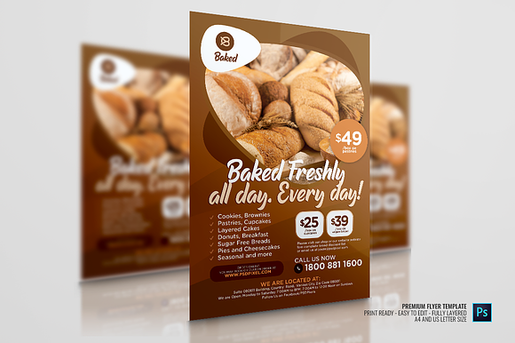 Bread and Pasty Flyer in Flyer Templates - product preview 2