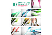 Set of straight lines abstract