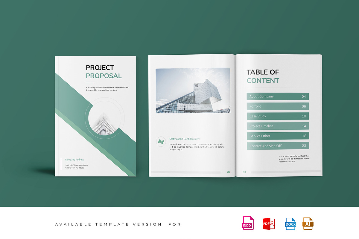 Project Proposal Template in Brochure Templates - product preview 8