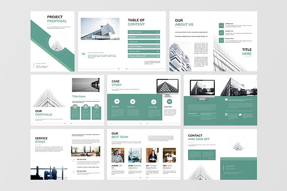 Project Proposal Template in Brochure Templates - product preview 4