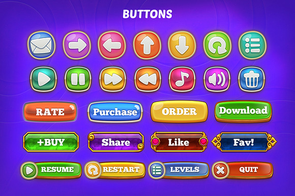 DINGDONG - Game GUI Pack in Web Elements - product preview 2